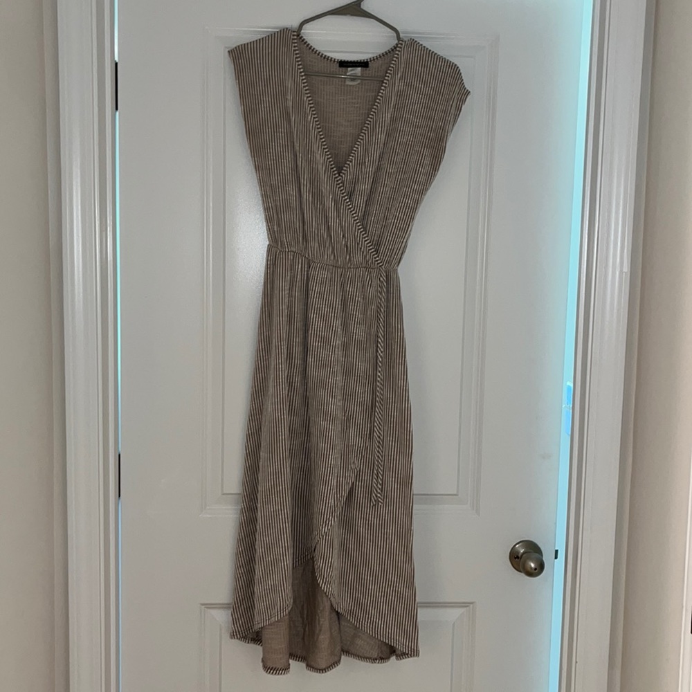 Striped Mid length Dress